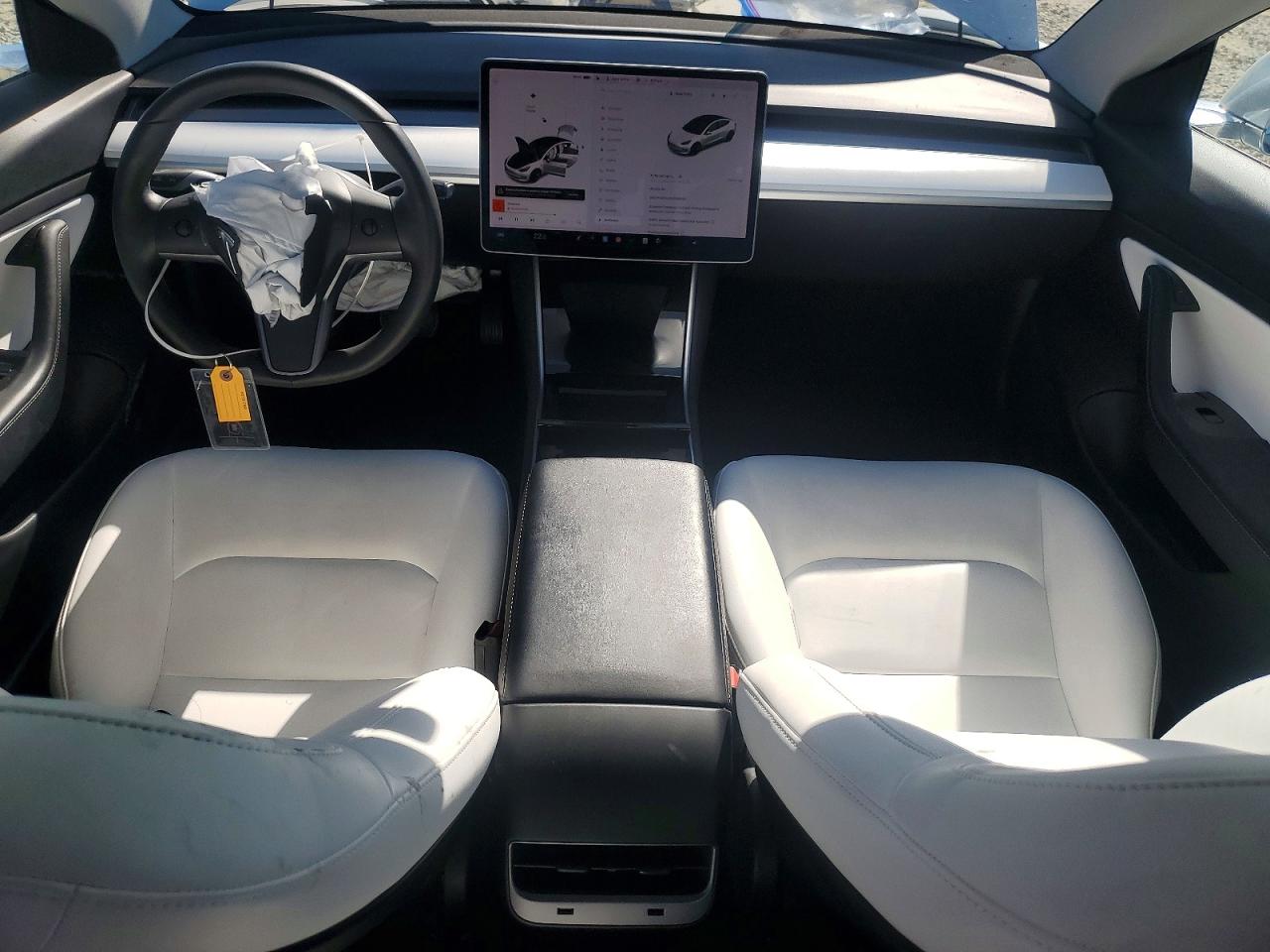 2020 Tesla Model 3 VIN 5YJ3E1EAXLF599095 COPART salvage auction — Front End, CA - SALVAGE CERTIFICATE, sold $5,200 on 2026-07-02 (photo 8)