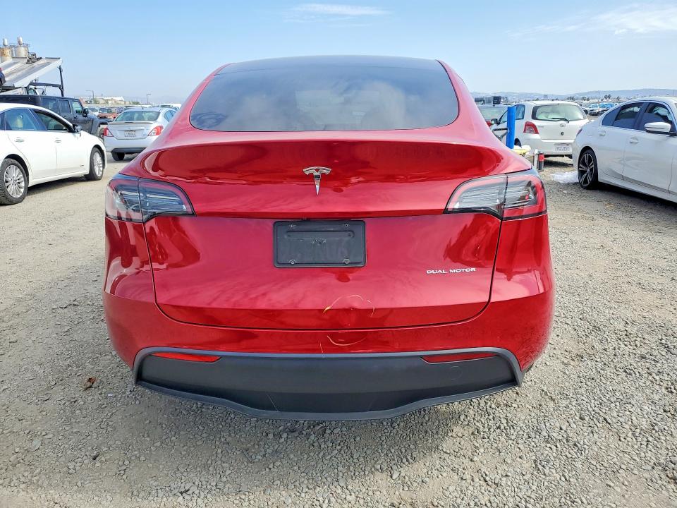 2022 Tesla Model y VIN 7SAYGDEE3NF464647 COPART salvage auction — FRONT END, Ca - Salvage Certificate, sold $8,700 on 2026-07-07 (photo 6)