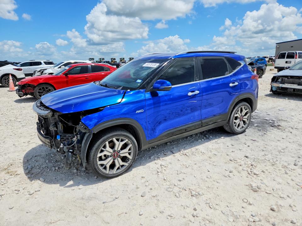2021 Kia VIN KNDETCA28M7090249 COPART salvage auction — FRONT END, TX - SALVAGE VEHICLE TITLE (P), sold $225 on 2026-07-23 (photo 1)