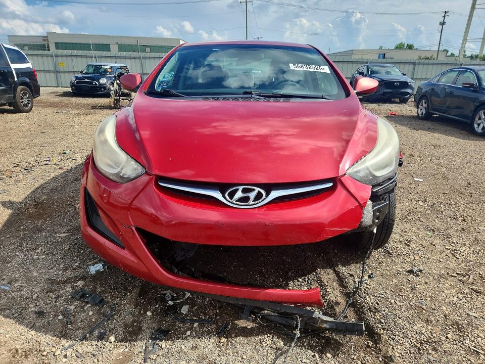2014 Hyundai Elantra VIN KMHDH4AE2EU158153 COPART salvage auction — SIDE, Il - Salvage Certificate, sold $400 on 2026-07-29 (photo 5)
