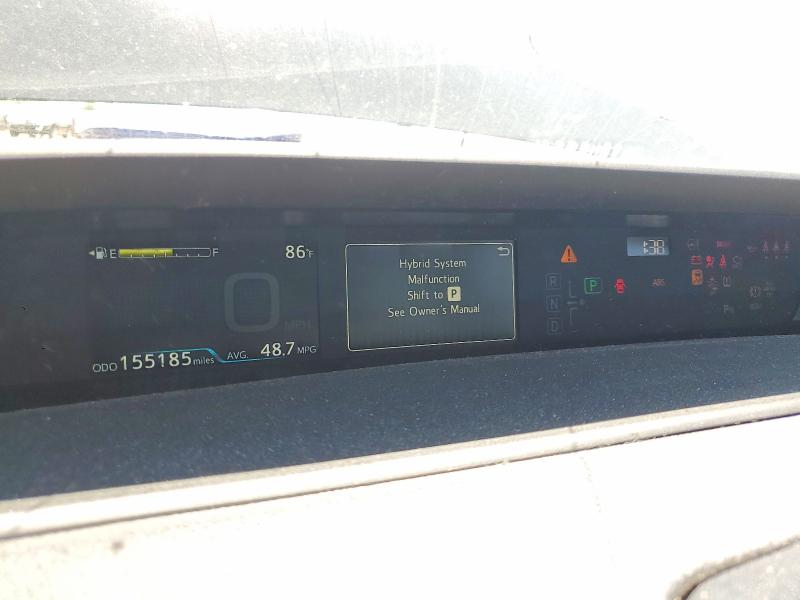 2020 Toyota Prius VIN JTDKARFU8L3113752 COPART salvage auction — FRONT END, Ca - Salvage Certificate, sold $2,500 on 2026-07-07 (photo 9)