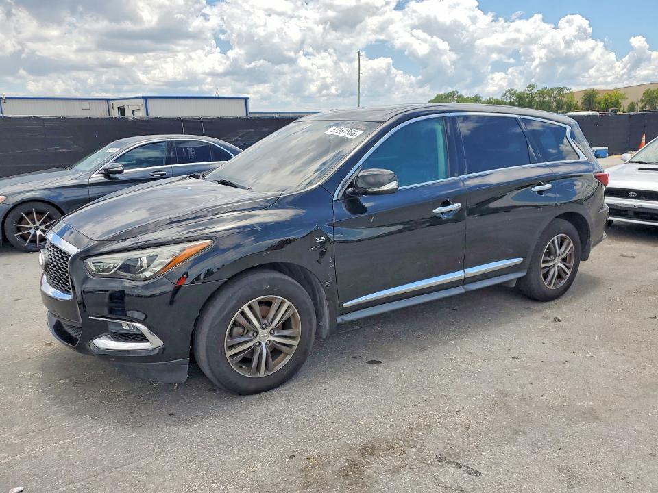2019 Infiniti Qx60 VIN 5N1DL0MN8KC555886 COPART salvage auction — FRONT END, Fl - Certificate Of Title (P), sold $2,950 on 2026-07-21 (photo 1)
