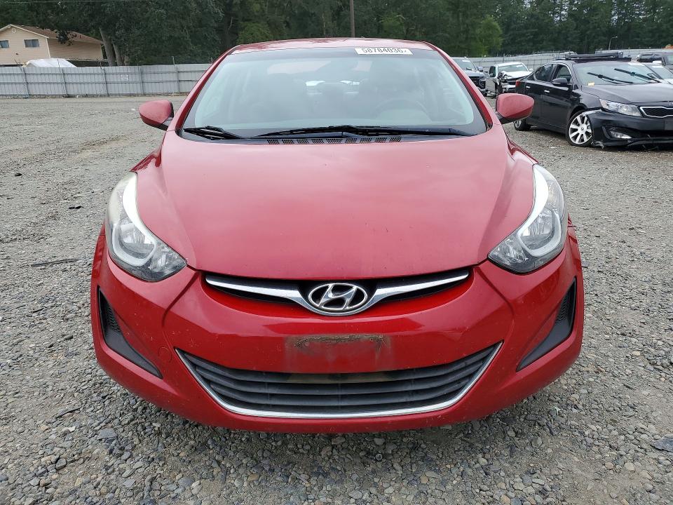 2016 Hyundai Elantra VIN KMHDH4AE6GU489224 COPART salvage auction — REAR END, Wa - Bill Of Sale, sold $925 on 2026-07-31 (photo 5)