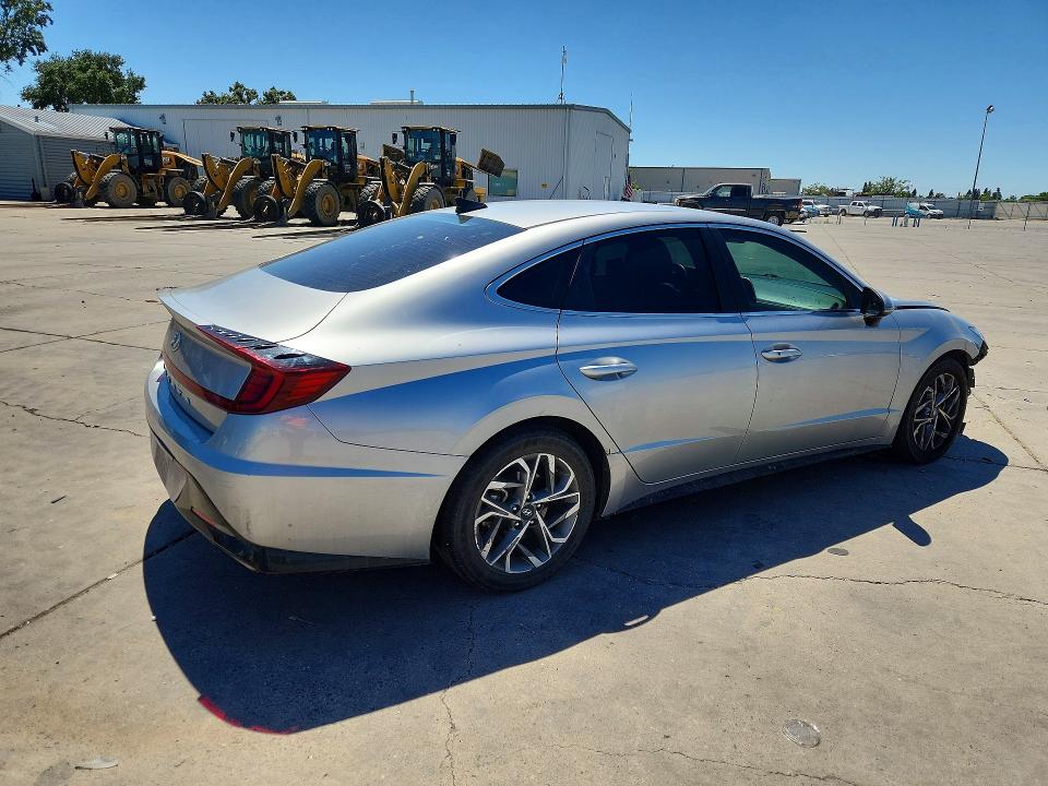 2020 Hyundai Sonata VIN 5NPEL4JA5LH057250 COPART salvage auction — FRONT END, Ca - Salvage Certificate, sold $1,600 on 2026-07-27 (photo 3)