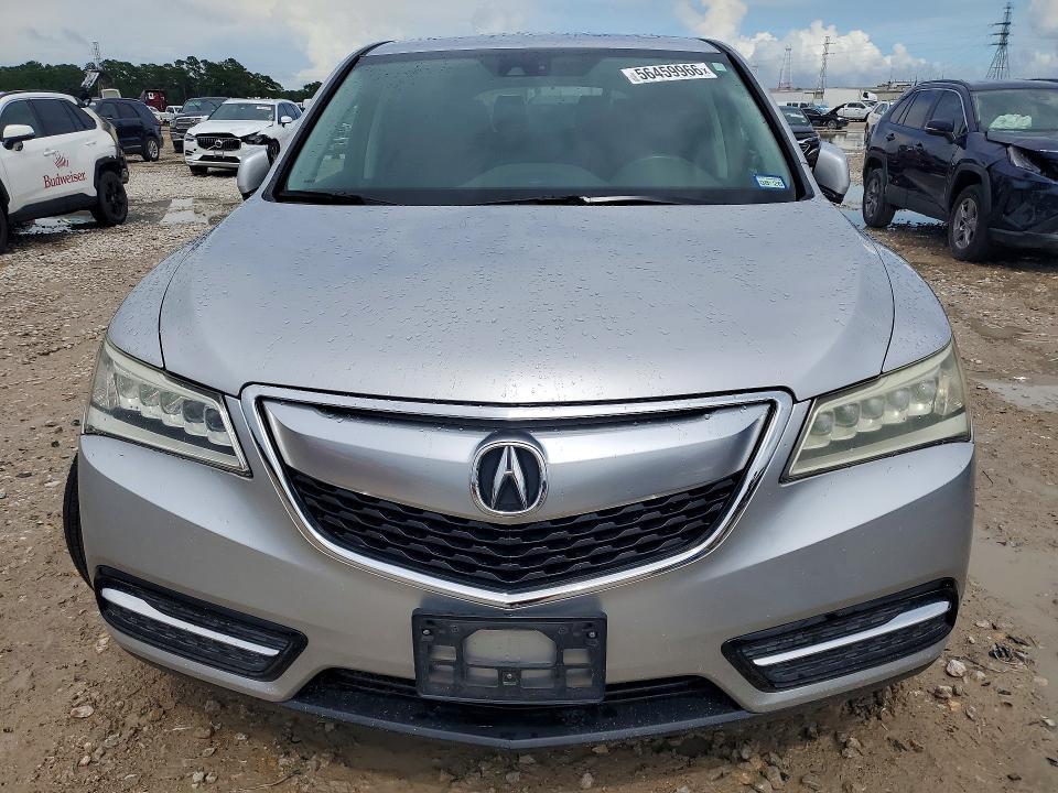 2014 Acura Mdx VIN 5FRYD3H40EB020191 COPART salvage auction — FRONT END, Tx - Salvage Vehicle Title, sold $3,500 on 2026-07-10 (photo 5)