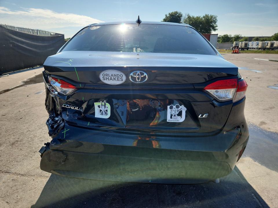 2022 Toyota Corolla VIN 5YFEPMAE2NP334837 COPART salvage auction — REAR END, Fl - Cert Of Title Slvg Rebuildable, sold $5,400 on 2026-07-16 (photo 6)