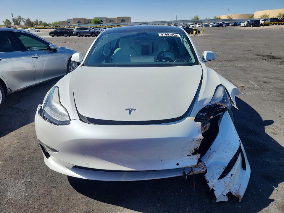 2019 Tesla Model 3 VIN 5YJ3E1EAXLF615280 COPART salvage auction — FRONT END, Nv - Salvage Title, sold $4,450 on 2026-07-13 (photo 5)