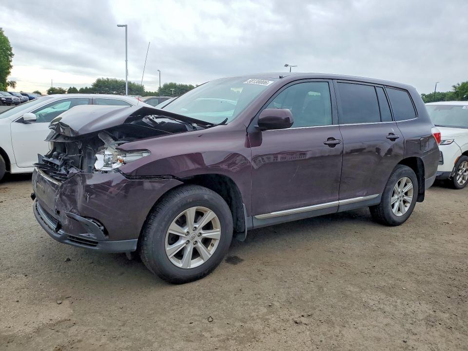 2011 Toyota Highlander VIN 5TDBK3EH5BS069396 COPART salvage auction — FRONT END, Ct - Cert Of Title-Salvage, sold $2,100 on 2026-07-02 (photo 1)
