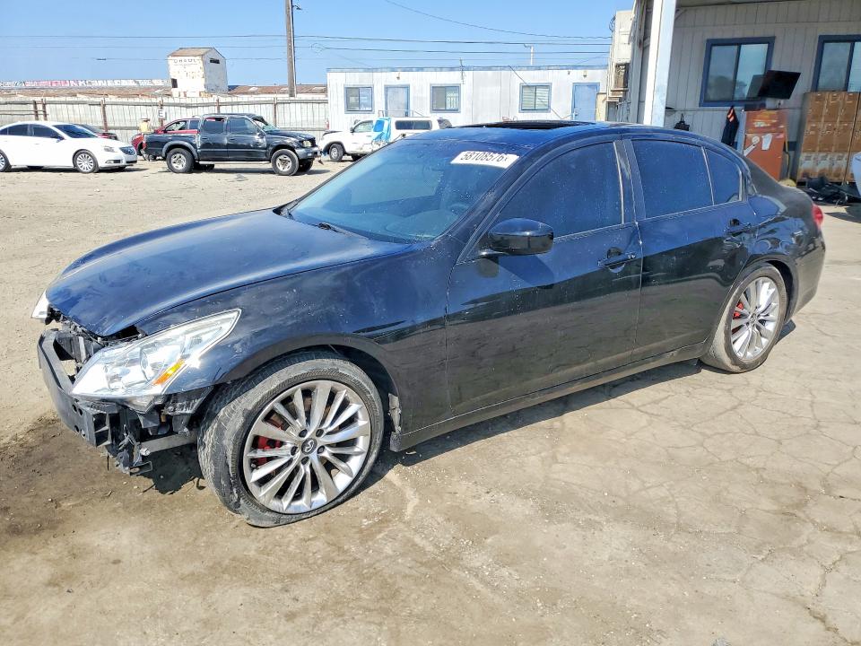 2013 Infiniti G VIN JN1CV6AP2DM305031 COPART salvage auction — FRONT END, Ca - Salvage Certificate, sold $2,000 on 2026-07-16 (photo 1)