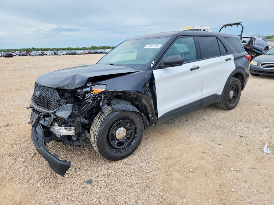 2024 Ford Explorer VIN 1FM5K8AB0RGA71522 COPART salvage auction — FRONT END, Tx - Salvage Vehicle Title, sold $3,950 on 2026-07-09 (photo 1)
