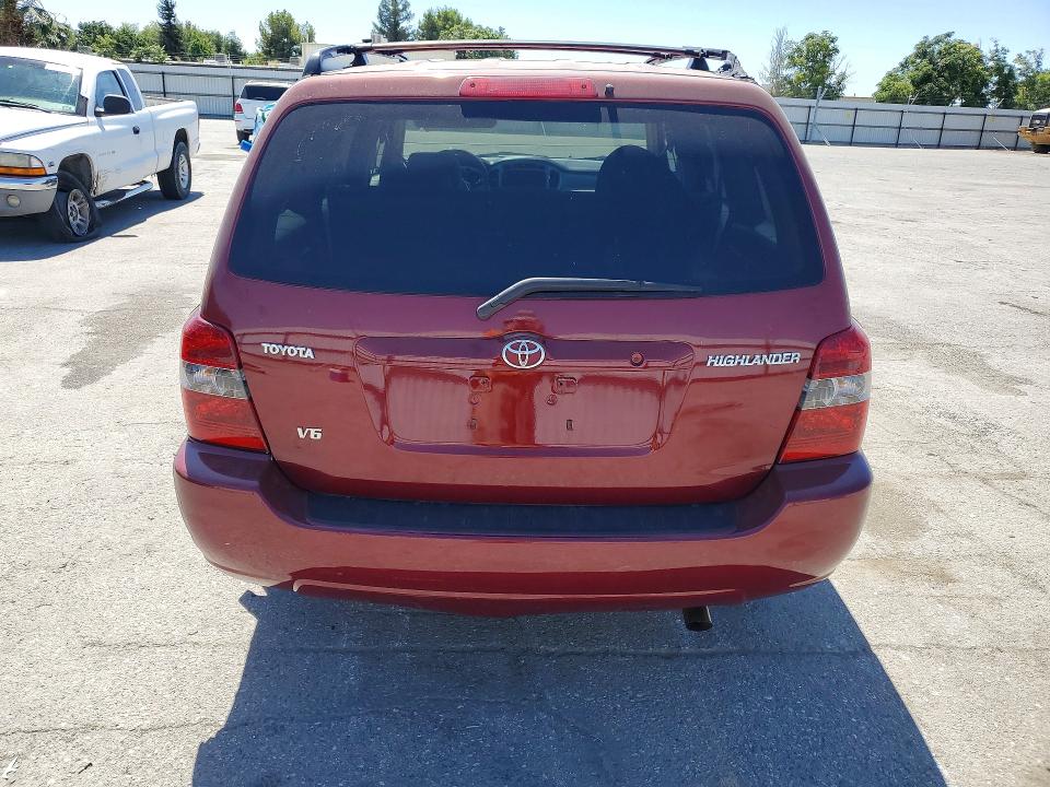 2006 Toyota Highlander VIN JTEDP21A460110067 COPART salvage auction — SIDE, CA - SALVAGE CERTIFICATE, sold $625 on 2026-07-17 (photo 6)