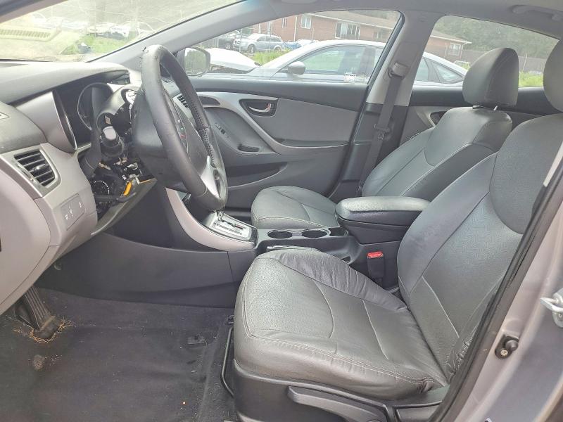 2012 Hyundai Elantra VIN KMHDH4AEXCU351454 COPART salvage auction — VANDALISM, Md - Cert Of Salvage > 75% Damage, sold $1,100 on 2026-07-02 (photo 7)
