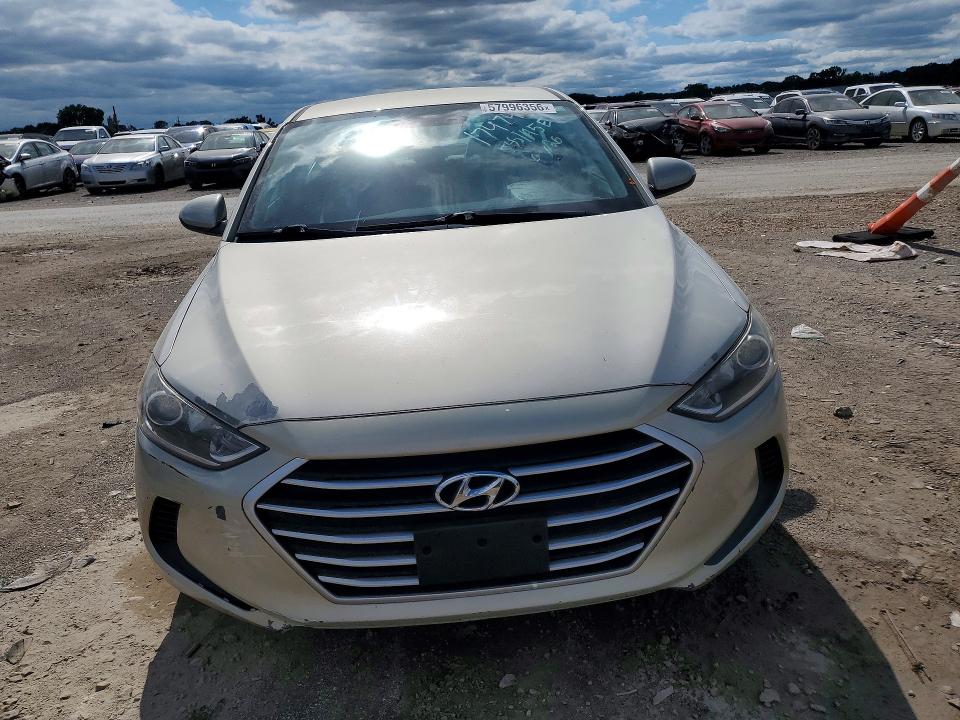 2017 Hyundai VIN 5NPD74LF6HH201937 COPART salvage auction — VANDALISM, FL - CERT OF TITLE SLVG REBUILDABLE, sold $2,150 on 2026-07-02 (photo 5)