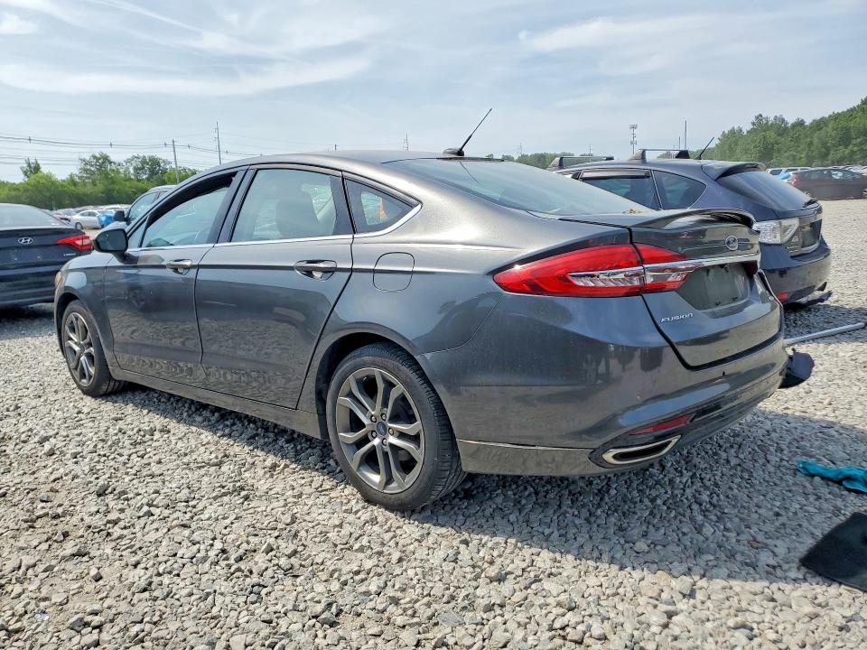 2017 Ford Fusion VIN 3FA6P0T90HR249125 COPART salvage auction — REAR END, Ma - Cert Of Title-Salvage, sold $100 on 2026-07-23 (photo 2)