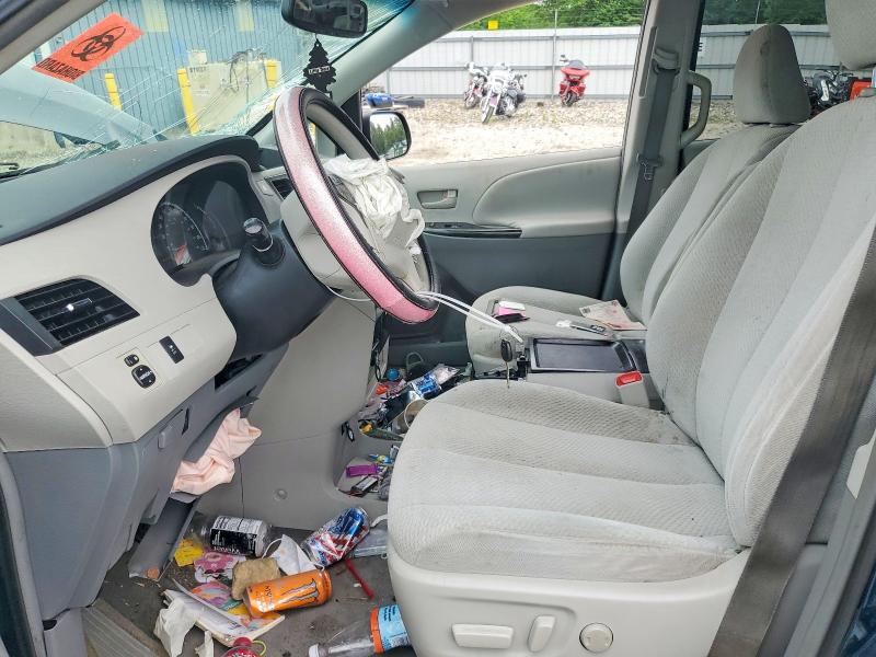 2011 Toyota Sienna VIN 5TDKK3DC8BS045597 COPART salvage auction — FRONT END, MA - CERT OF TITLE-RECONSTRCTD COLL, sold $850 on 2026-07-22 (photo 7)