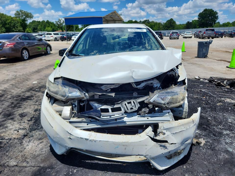 2016 Honda Fit VIN JHMGK5H57GX005671 COPART salvage auction — FRONT END, Ms - Cert Of Title-Salvaged, sold $15 on 2026-07-24 (photo 5)