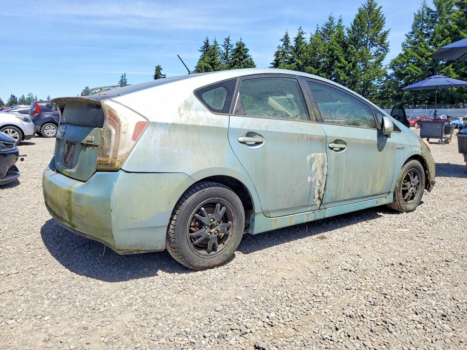 2013 Toyota Prius VIN JTDKN3DUXD1637017 COPART salvage auction — FRONT END, Wa - Affidavit In Lieu Of Title, sold $1,950 on 2026-07-24 (photo 3)
