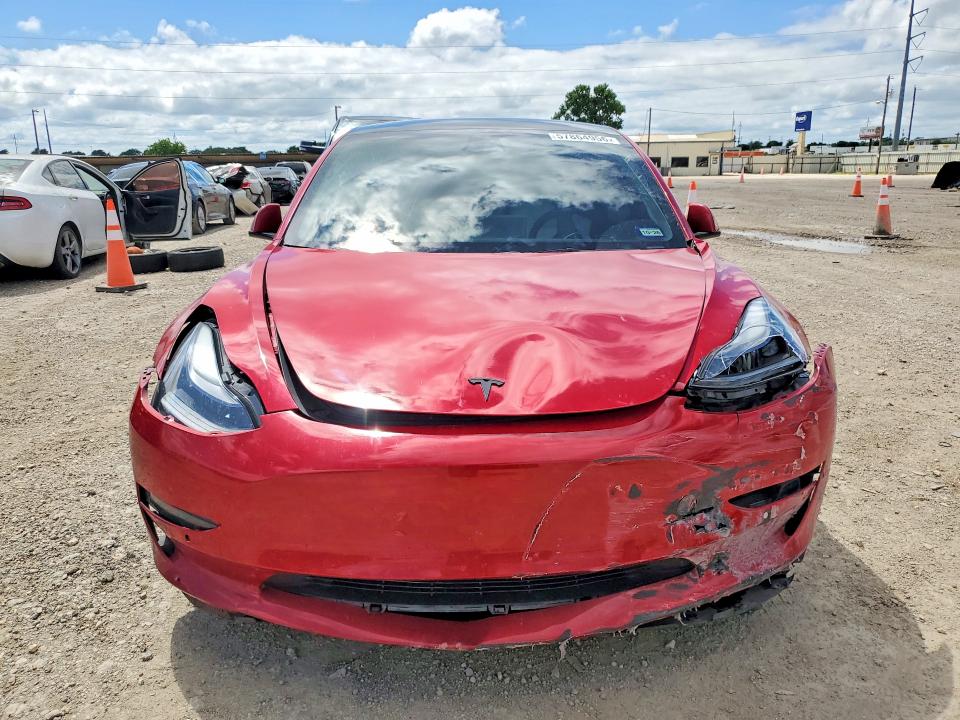2022 Tesla VIN 5YJ3E1EC1NF343674 COPART salvage auction — FRONT END, Tx - Salvage Vehicle Title, sold $7,600 on 2026-07-22 (photo 5)