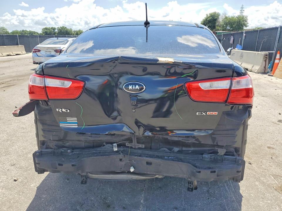 2013 Kia VIN KNADN4A33D6233678 COPART salvage auction — REAR END, Fl - Cert Of Ttl-Rebuilt&Slvg Rbld, sold $750 on 2026-07-14 (photo 6)