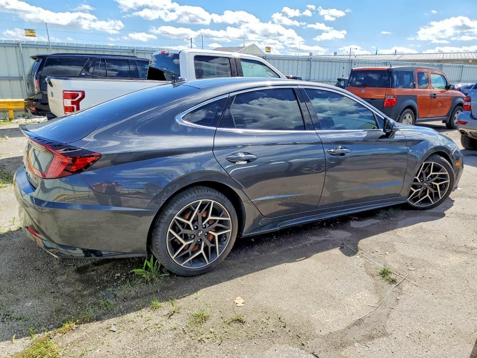 2021 Hyundai Sonata VIN 5NPEK4JC2MH111643 COPART salvage auction — FRONT END, In - Cert Of Title-Salvage Title, sold $5,100 on 2026-07-20 (photo 3)