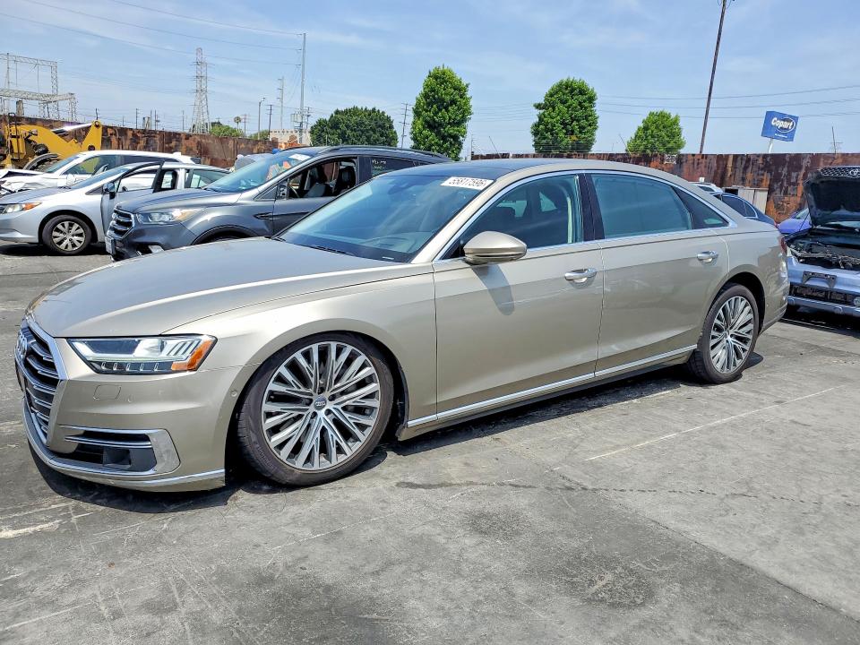 2019 Audi A8 VIN WAU8DAF85KN017647 COPART salvage auction — FRONT END, CA - SALVAGE CERTIFICATE, sold $12,300 on 2026-07-22 (photo 1)