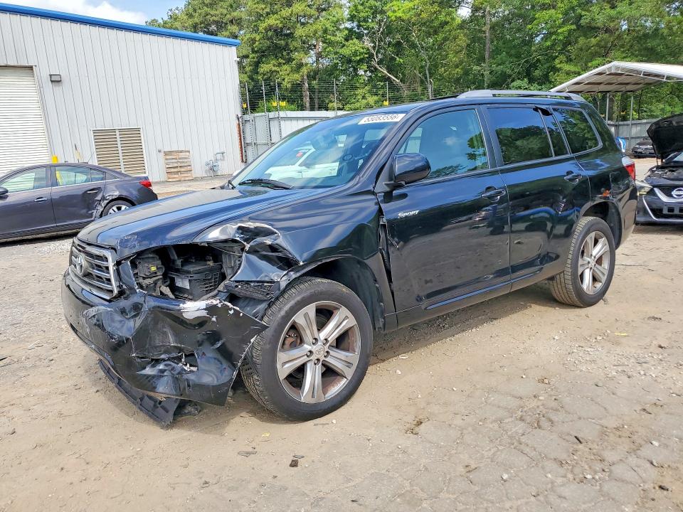 2008 Toyota Highlander VIN JTEES43A982109595 COPART salvage auction — FRONT END, Ga - Cert Of Title-Salvage, sold $2,250 on 2026-07-07 (photo 1)