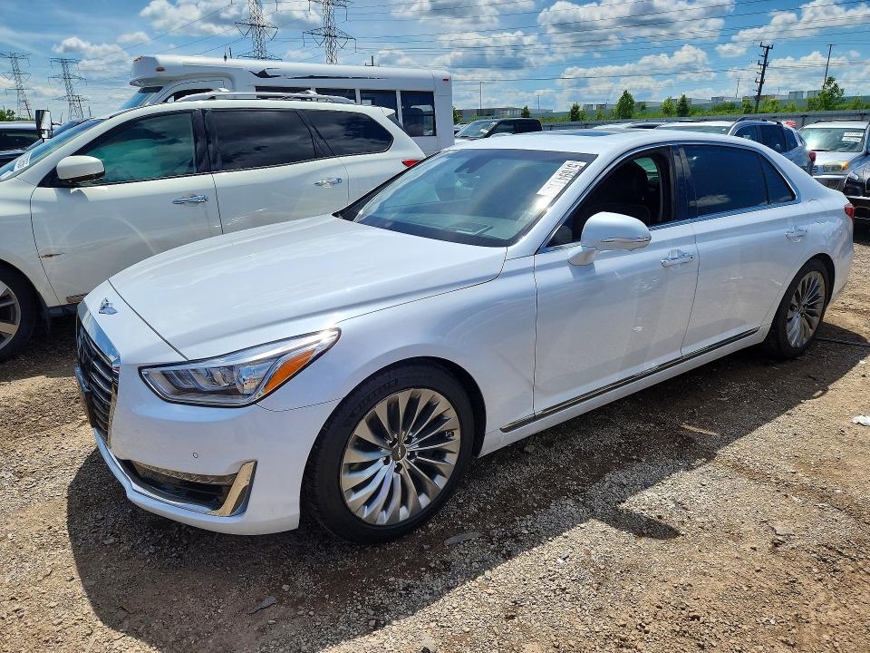 2019 Genesis VIN KMHG54JH9KU052570 COPART salvage auction — WATER/FLOOD, Il - Salvage Cert-Flood, sold $4,400 on 2026-07-28 (photo 1)