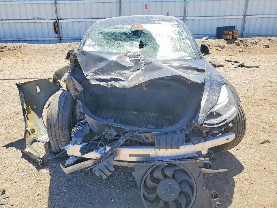 2023 Tesla Model 3 VIN 5YJ3E1EAXPF454712 COPART salvage auction — FRONT END, Ca - Acq Bos - Post Sale - Salvage, sold $2,300 on 2026-07-06 (photo 5)