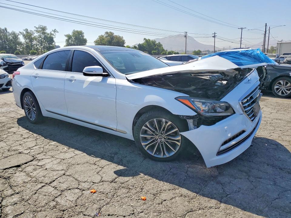 2015 Hyundai VIN KMHGN4JE8FU071056 COPART salvage auction — FRONT END, Ca - Salvage Certificate, sold $2,000 on 2026-07-30 (photo 4)