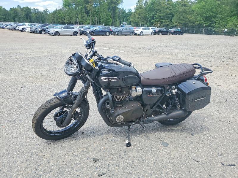 2023 Triumph motorcycle Bonneville VIN SMTD40HL6PTBL7719 COPART salvage auction — FRONT END, VA - CERT OF TITLE - SALVAGE, sold $1,550 on 2026-07-30 (photo 3)