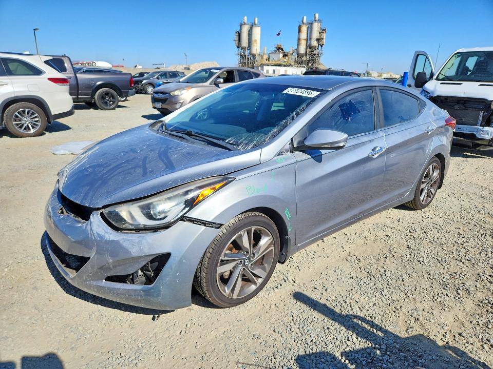 2014 Hyundai VIN KMHDH4AE3EU204461 COPART salvage auction — FRONT END, CA - SALVAGE CERTIFICATE, sold $1,800 on 2026-07-24 (photo 1)