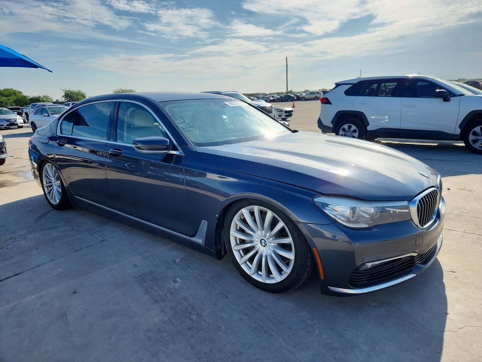 2016 BMW 7er VIN WBA7E2C59GG547575 COPART salvage auction — HAIL, La - Certificate Of Title (P), sold $8,400 on 2026-07-04 (photo 4)