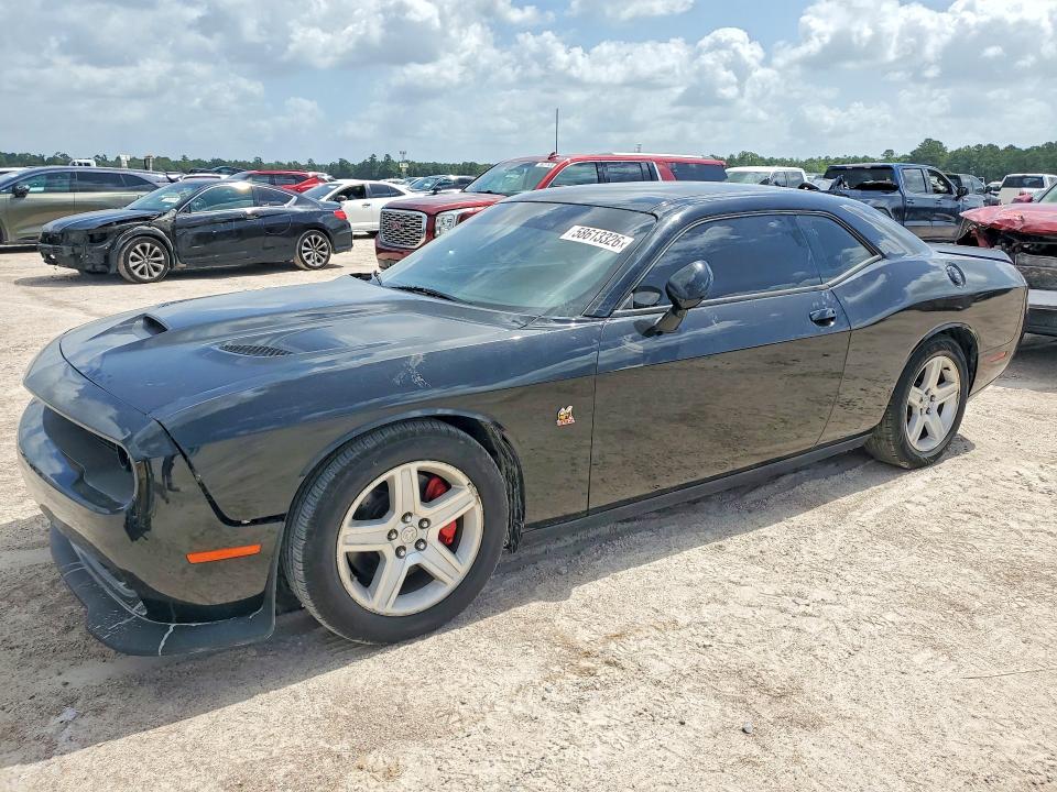 2020 Dodge Challenger VIN 2C3CDZFJ3LH106100 COPART salvage auction — WATER/FLOOD, TX - SALVAGE TITLE-FLOOD DAMAGE, sold $13,400 on 2026-07-02 (photo 1)