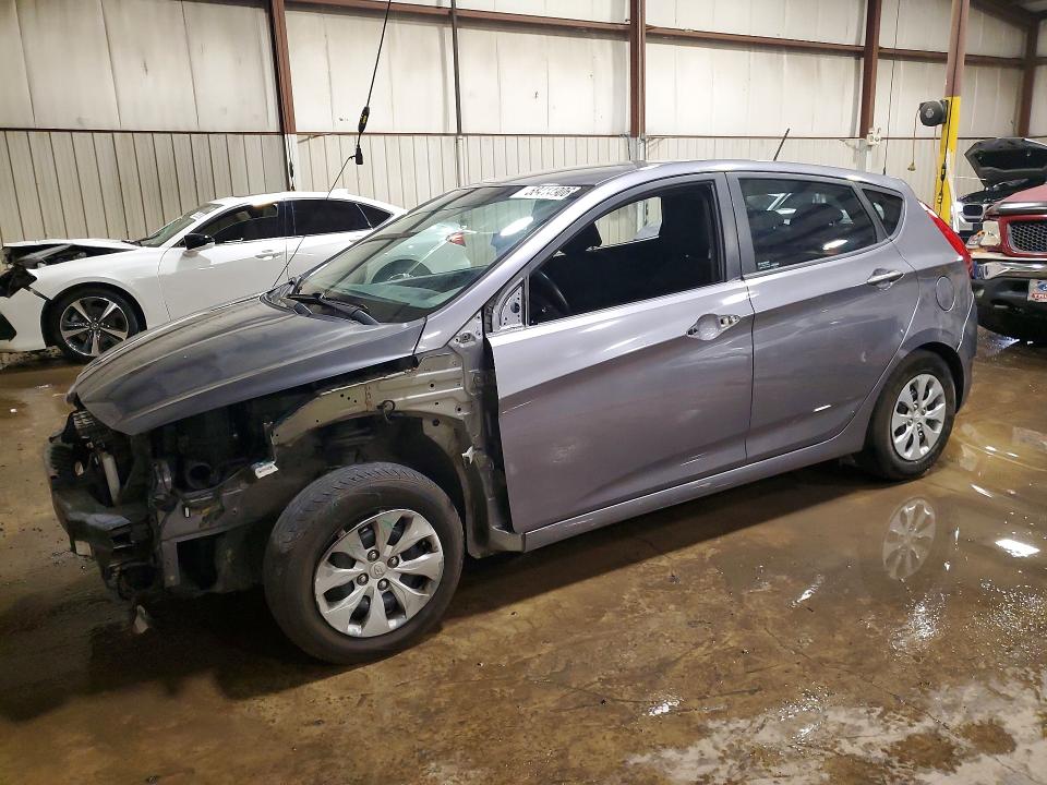2015 Hyundai Accent VIN KMHCT5AE2FU199187 COPART salvage auction — FRONT END, Nj - Cert Of Title-Salvage, sold $500 on 2026-07-31 (photo 1)