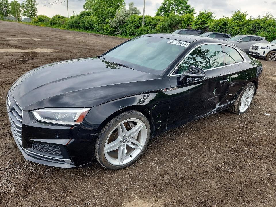 2018 Audi A5 VIN WAUTNAF57JA001131 — COPART salvage auction photo
