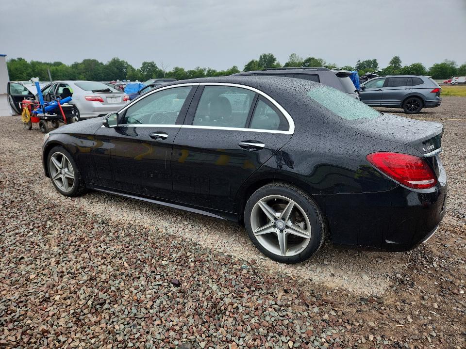 2016 Mercedes-benz C class VIN WDDWF4KB2GR143865 COPART salvage auction — REAR END, NY - MV-907A SALVAGE CERTIFICATE, sold $5,600 on 2026-07-13 (photo 2)