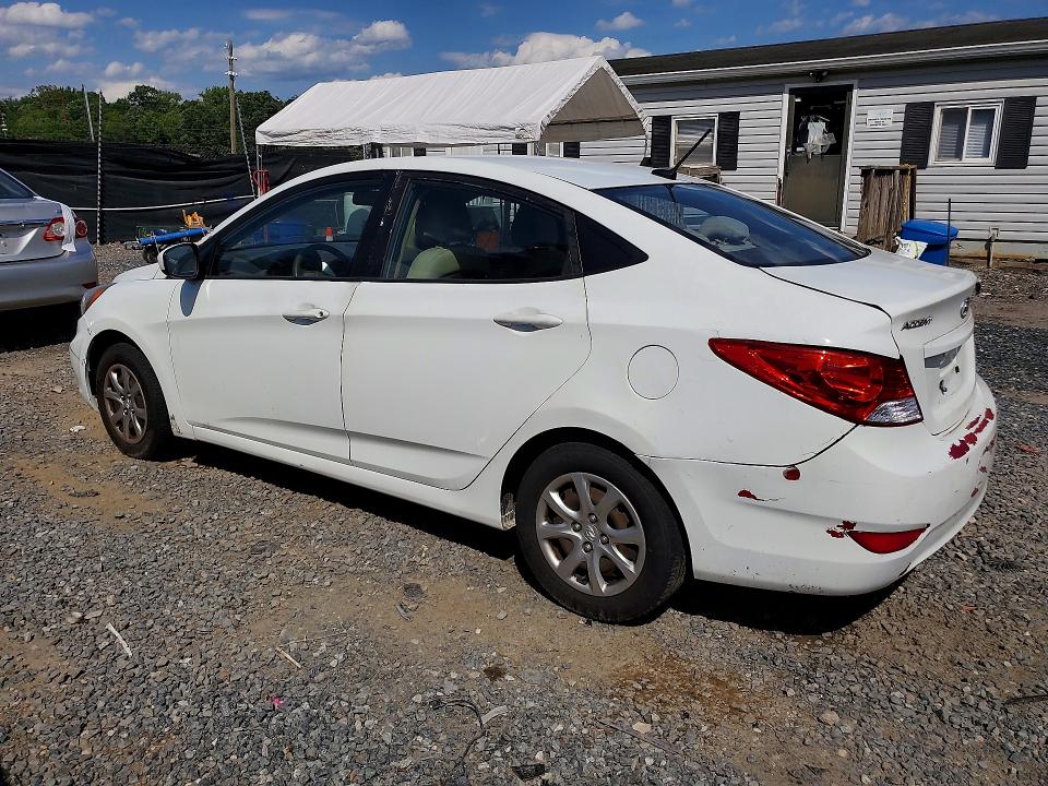 2013 Hyundai Accent VIN KMHCT4AE9DU566206 COPART salvage auction — REAR END, Md - Cert Of Title-Rebuilt Salvage, sold $525 on 2026-07-28 (photo 2)