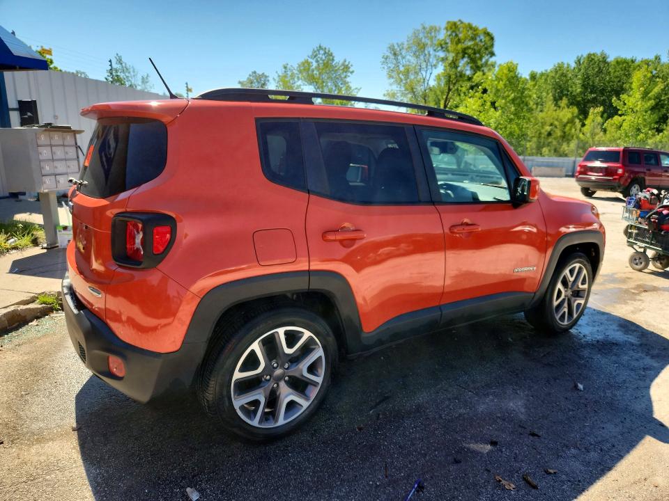 2016 Jeep Renegade VIN ZACCJABT1GPC60998 COPART salvage auction — WATER/FLOOD, Ky - Cert Of Title-Salvage Water, sold $1,700 on 2026-08-20 (photo 3)