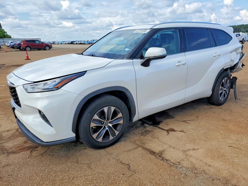 2020 Toyota Highlander VIN 5TDGZRAH2LS503995 COPART salvage auction — REAR END, Tx - Salvage Vehicle Title, sold $11,600 on 2026-07-13 (photo 1)