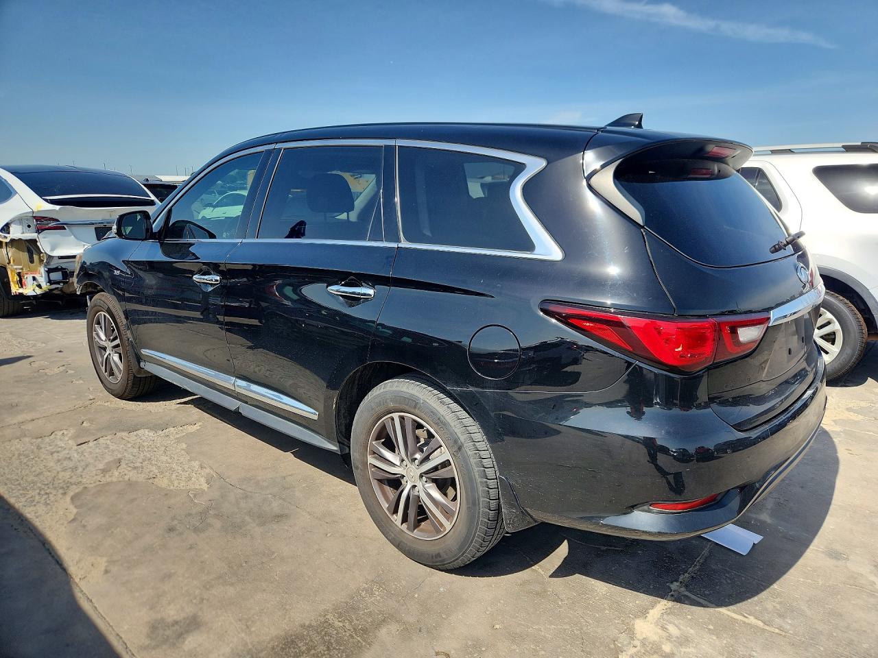 2019 Infiniti QX60 VIN 5N1DL0MN0KC503104 COPART salvage auction — Front End, TX - SALVAGE VEHICLE TITLE, sold $3,400 on 2026-07-09 (photo 2)