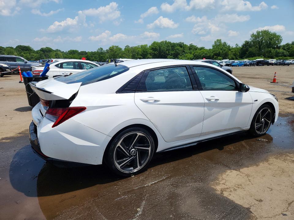 2023 Hyundai Elantra VIN KMHLR4AF1PU576773 COPART salvage auction — REAR END, Ct - Cert Of Title-Salvage, sold $7,100 on 2026-07-14 (photo 3)