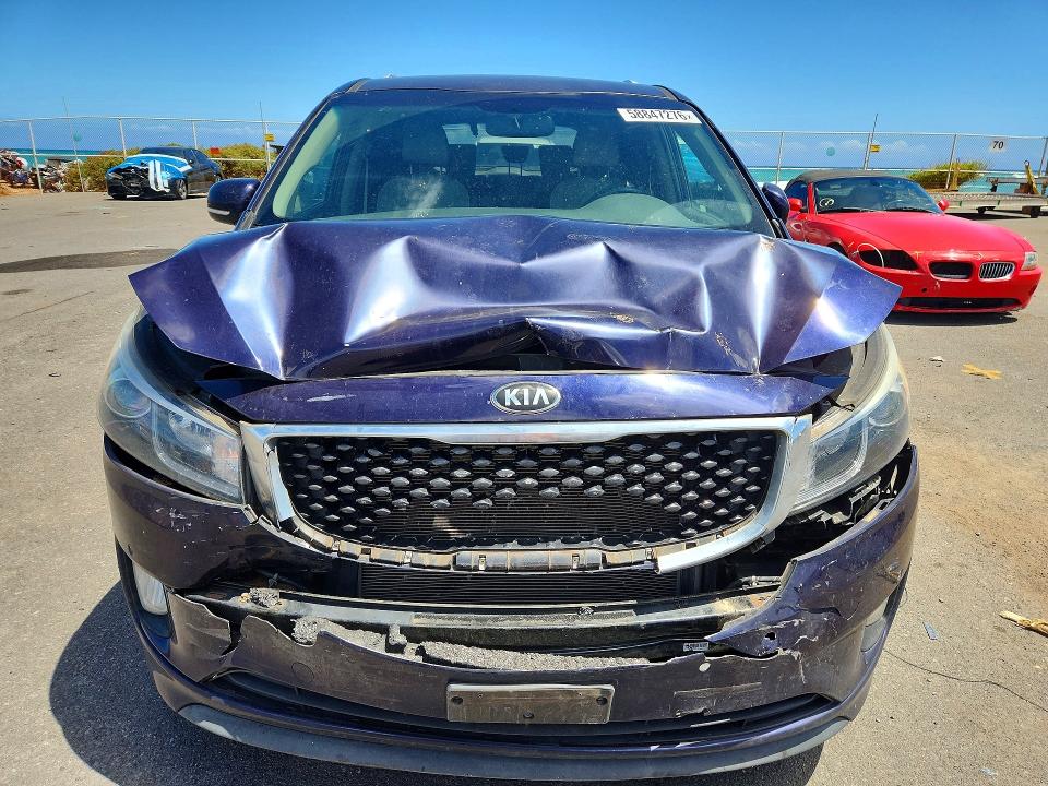 2018 Kia SEDONA VIN KNDMC5C14J6423074 COPART salvage auction — FRONT END, Hi - Certificate Of Salvage, sold $2 on 2026-07-27 (photo 5)