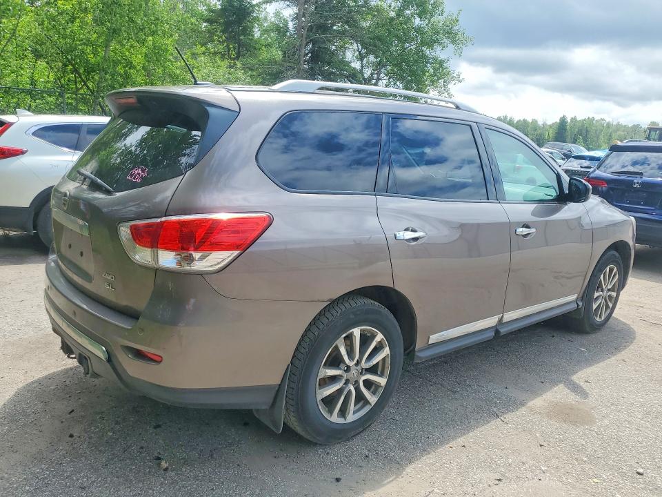 2014 Nissan VIN 5N1AR2MM5EC659454 COPART salvage auction — MINOR DENT/SCRATCHES, On - Permit No Brand - Unfit, sold $175 on 2026-07-03 (photo 3)