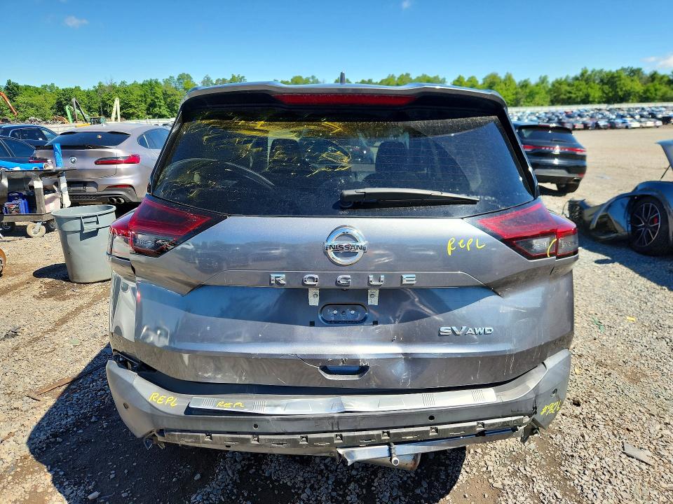2021 Nissan Rogue VIN 5N1AT3BBXMC679626 COPART salvage auction — REAR END, NJ - CERT OF TITLE-SALVAGE (P), sold $7,400 on 2026-07-02 (photo 6)