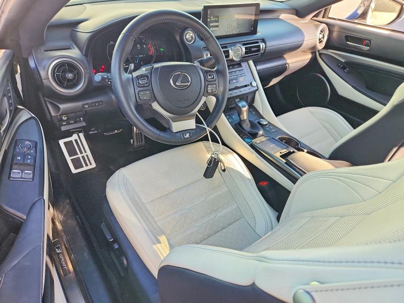 2023 Lexus Rc VIN JTHGZ5BC4P5027190 COPART salvage auction — REAR END, Tx - Salvage Vehicle Title, sold $12,500 on 2026-08-21 (photo 8)