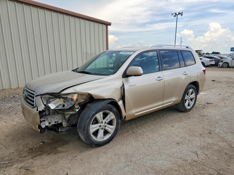 2008 Toyota Highlander VIN JTEDS42AX82006375 COPART salvage auction — FRONT END, Tx - Salvage Vehicle Title, sold $2,400 on 2026-07-15 (photo 1)