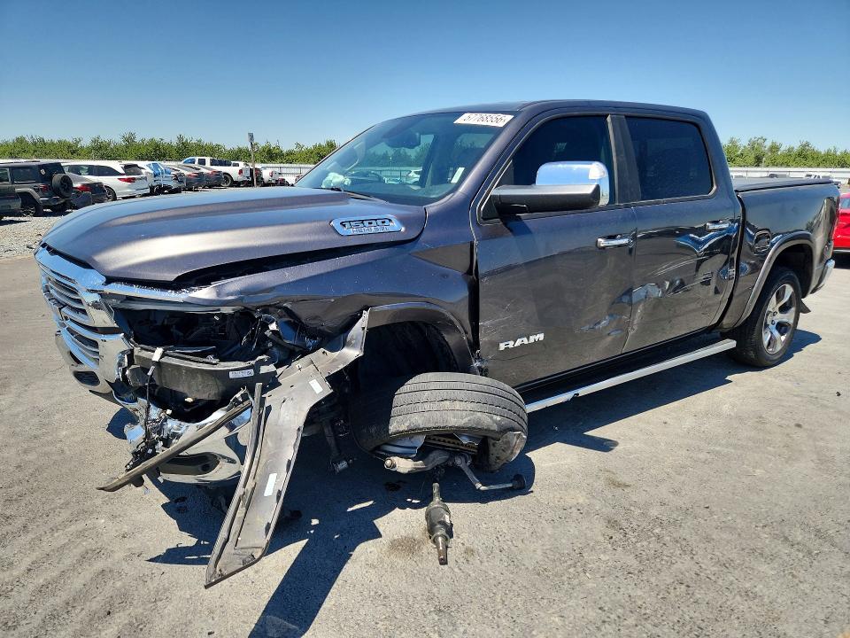 2020 Ram 1500 VIN 1C6SRFJT8LN301883 COPART salvage auction — FRONT END, Ca - Salvage Certificate, sold $7,600 on 2026-07-09 (photo 1)
