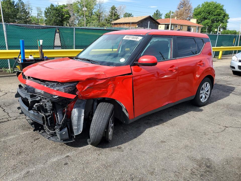 2023 Kia Soul VIN KNDJ23AU0P7205076 COPART salvage auction — FRONT END, Co - Public - Salvage Title, sold $1,750 on 2026-07-09 (photo 1)