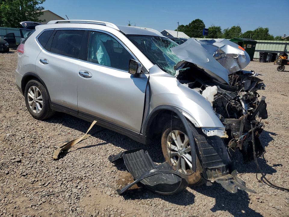 2015 Nissan Rogue VIN KNMAT2MV0FP519191 COPART salvage auction — FRONT END, NY - MV-907A SALVAGE CERTIFICATE, sold $425 on 2026-07-06 (photo 4)