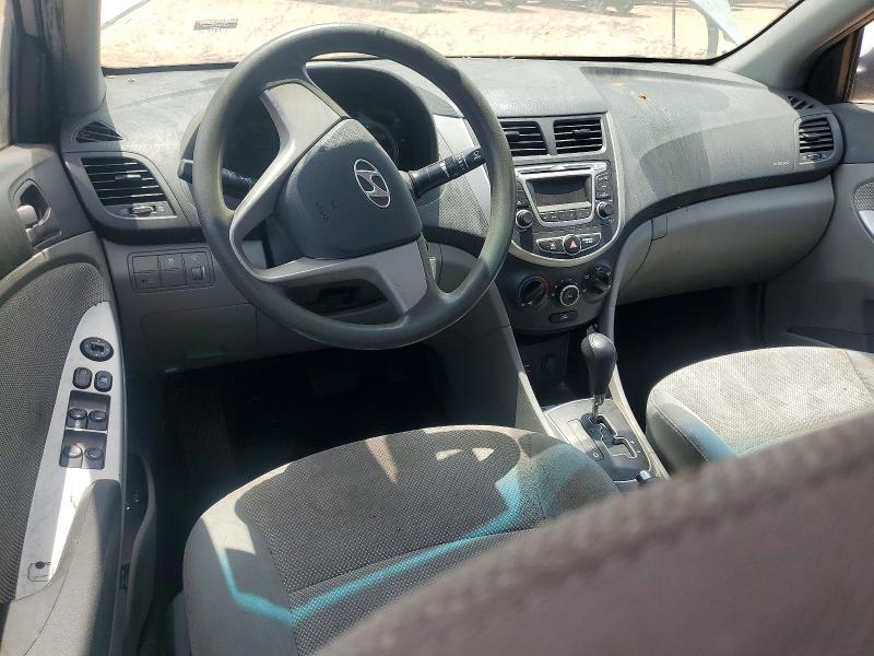 2014 Hyundai Accent VIN KMHCT4AE4EU665680 COPART salvage auction — FRONT END, Nc - Dealer Only Salvage Title, sold $300 on 2026-07-20 (photo 8)